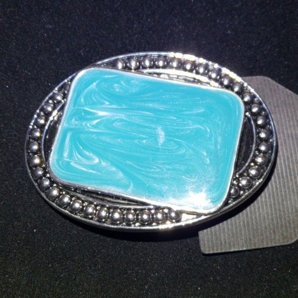 Lot of 4 Belt Buckles- Western Turquiose color - Picture 5 of 6